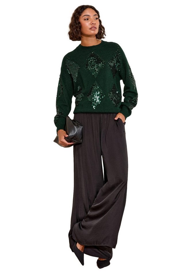 Friends Like These Strickpullover Friends Like These Pailletten-Argylepullover (1-tlg) von Friends Like These