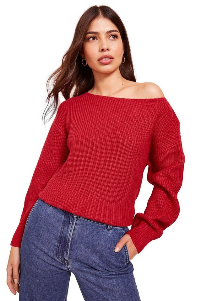 Friends Like These Strickpullover Friends Like These Schulterfreier Pullover Regular (1-tlg) von Friends Like These