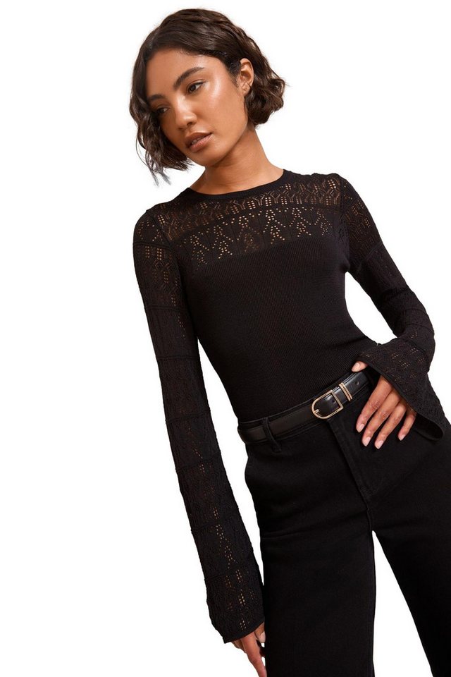 Friends Like These Strickpullover Friends Like These Shirt mit Ärmeldetails, Regular (1-tlg) von Friends Like These