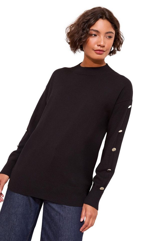 Friends Like These Strickpullover Friends Like These Tunika mit Knopfleiste am Ärmel (1-tlg) von Friends Like These