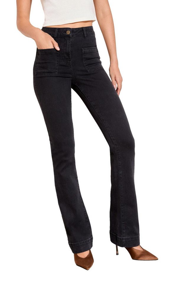 Friends Like These Taillenjeans Friends Like These ausgestellte Jeans, Kurzgröße (1-tlg) von Friends Like These