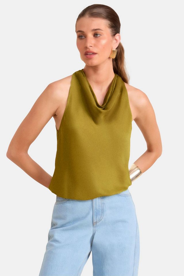 Friends Like These Trägertop Friends Like These ärmellose Bluse aus Satin (1-tlg) von Friends Like These