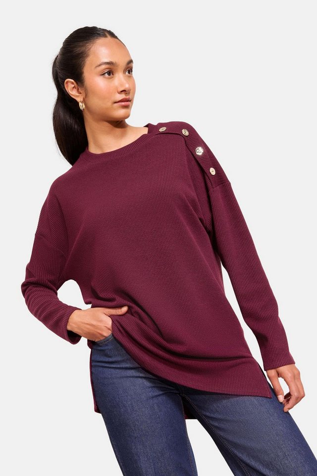 Friends Like These Tunika Friends Like These Ripp-Tunika mit Knopfdetail (1-tlg) von Friends Like These