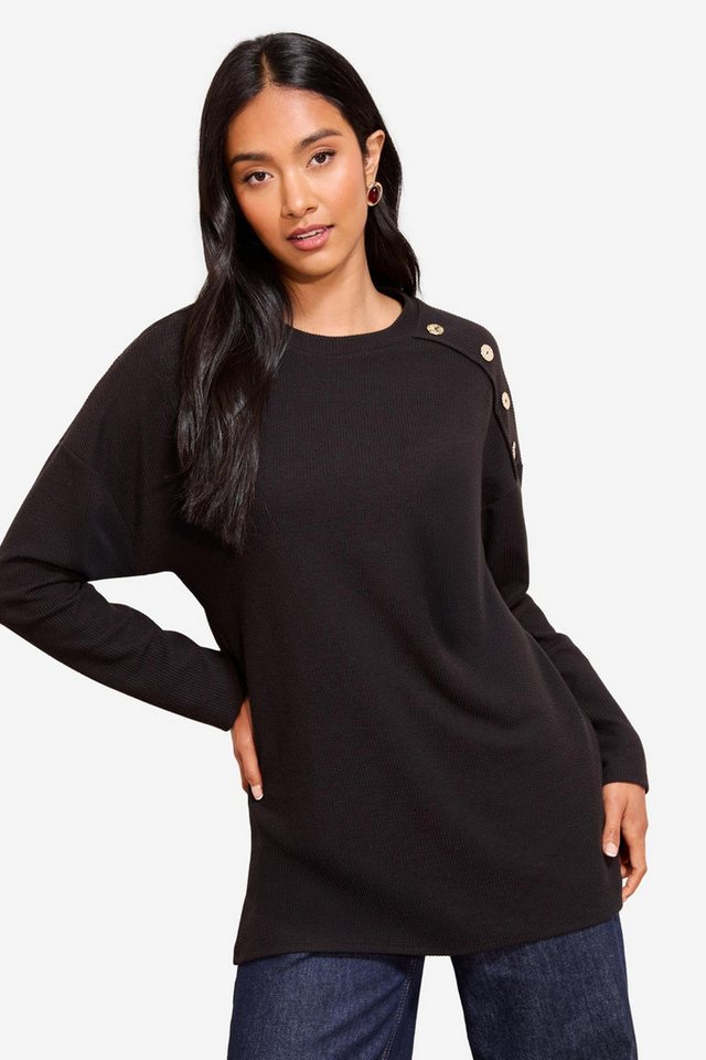 Friends Like These Tunika Friends Like These Ripp-Tunika mit Knopfdetail (1-tlg) von Friends Like These