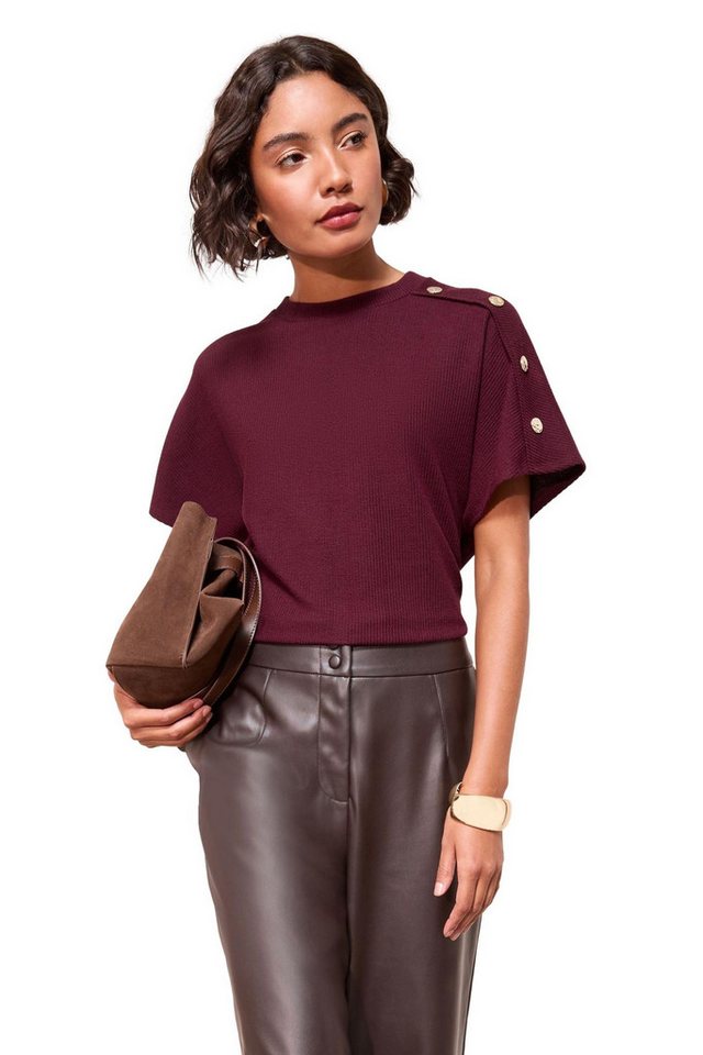 Friends Like These Tunika Friends Like These kurzärmelige Tunika mit Knopf (1-tlg) von Friends Like These