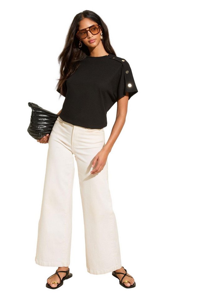 Friends Like These Tunika Friends Like These kurzärmelige Tunika mit Knopf (1-tlg) von Friends Like These