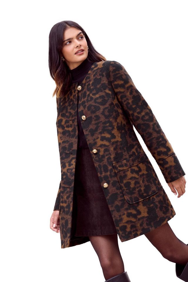 Friends Like These Wollmantel Friends Like These Midi-Mantel mit Knöpfen Regular (1-tlg) von Friends Like These