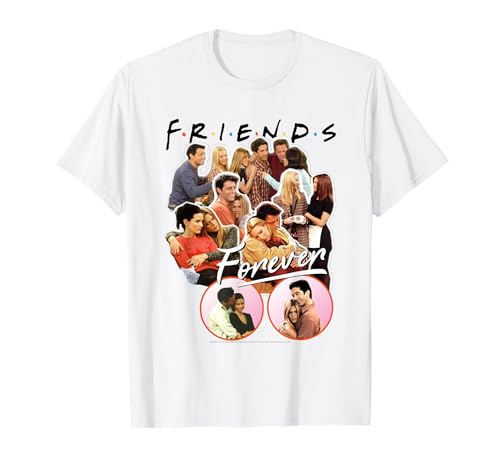 Friends: Television Series Klassisch Kurzarm T-Shirt mit Cartoon-Collage-Design und Crew-Ausschnitt in Weiß, Größe S für Unisex, Herren, Damen und Unisex-Kinder Friends: Television Series Klassisch Kurzarm T-Shirt mit Cartoon-Collage-Design und Crew-Ausschnitt in Weiß, Größe S für Unisex, Herren, Damen und Unisex-Kinder von Friends: Television Series