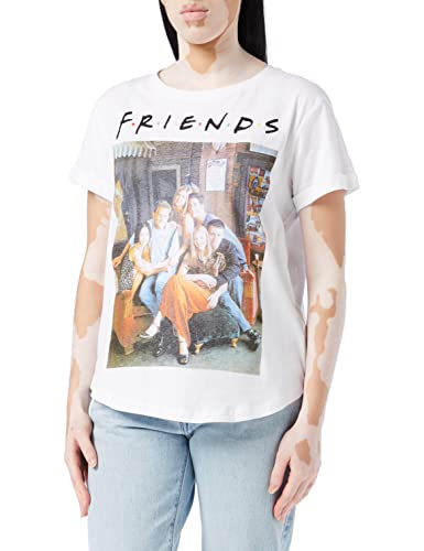 FRIENDS Damen Figuren T-Shirt, Weiß (Weiß Weiß), 38 von Friends