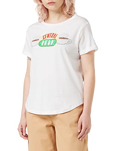 FRIENDS Damen Central Perk T-Shirt, Weiß (Weiß Weiß), 40 von Friends