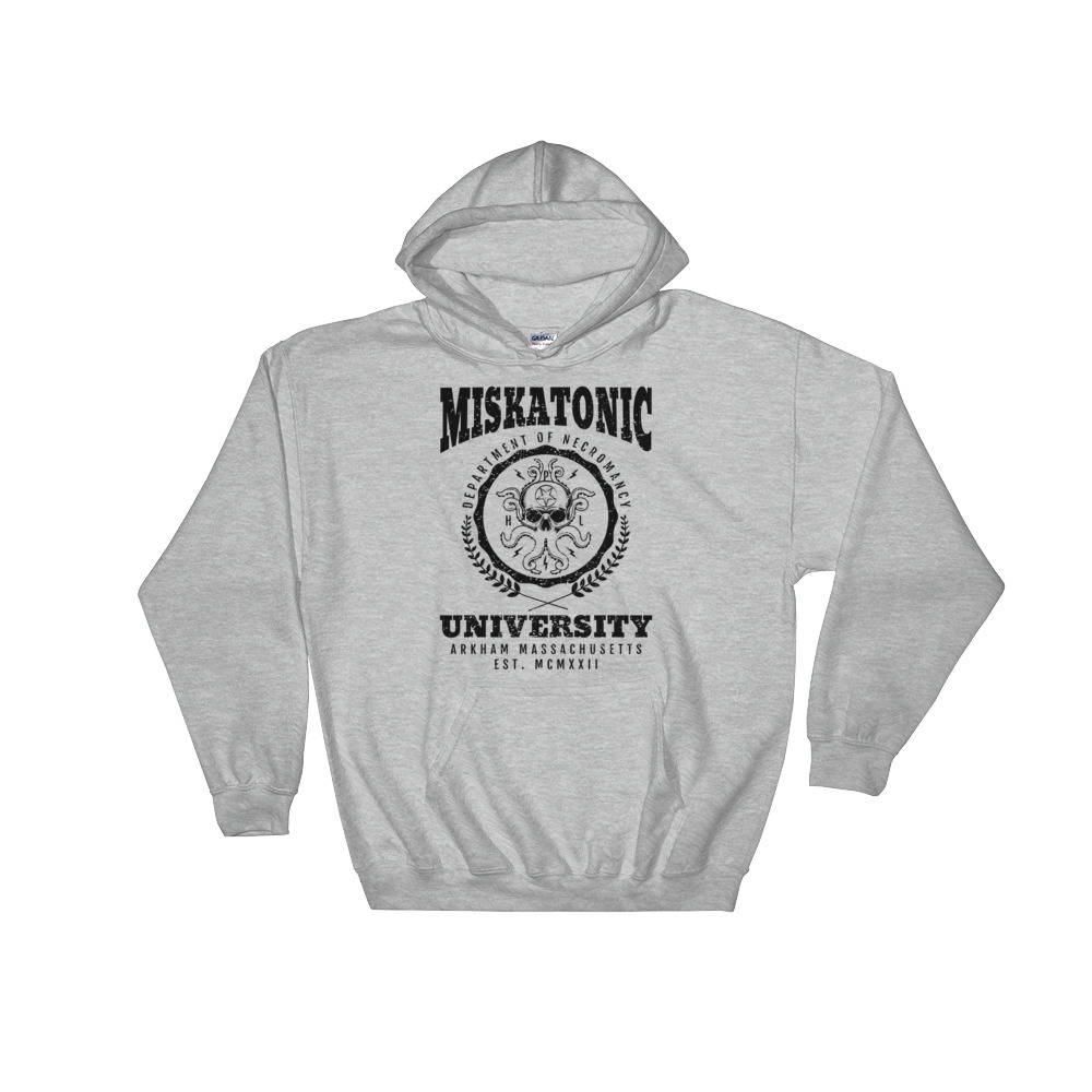 Miskatonic Universität Hoodie/Lovecraft Shirt Große Alte Ältere Dinge Seltsame Geschichten Cthulhu Kapuzen-Sweatshirt Miskatonic Universität Hoodie/Lovecraft Shirt Große Alte Ältere Dinge Seltsame Geschichten Cthulhu Kapuzen-Sweatshirt von FriendsNeverDie