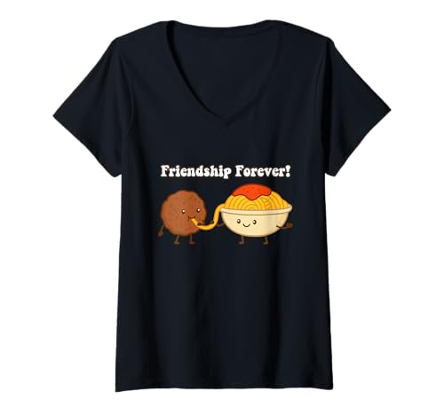 Damen Friendship Forever BestFriend Besties BFF Spaghetti-Liebhaber T-Shirt mit V-Ausschnitt Damen Friendship Forever BestFriend Besties BFF Spaghetti-Liebhaber T-Shirt mit V-Ausschnitt von Friendship Day BestFriend BFF Men Women Kids