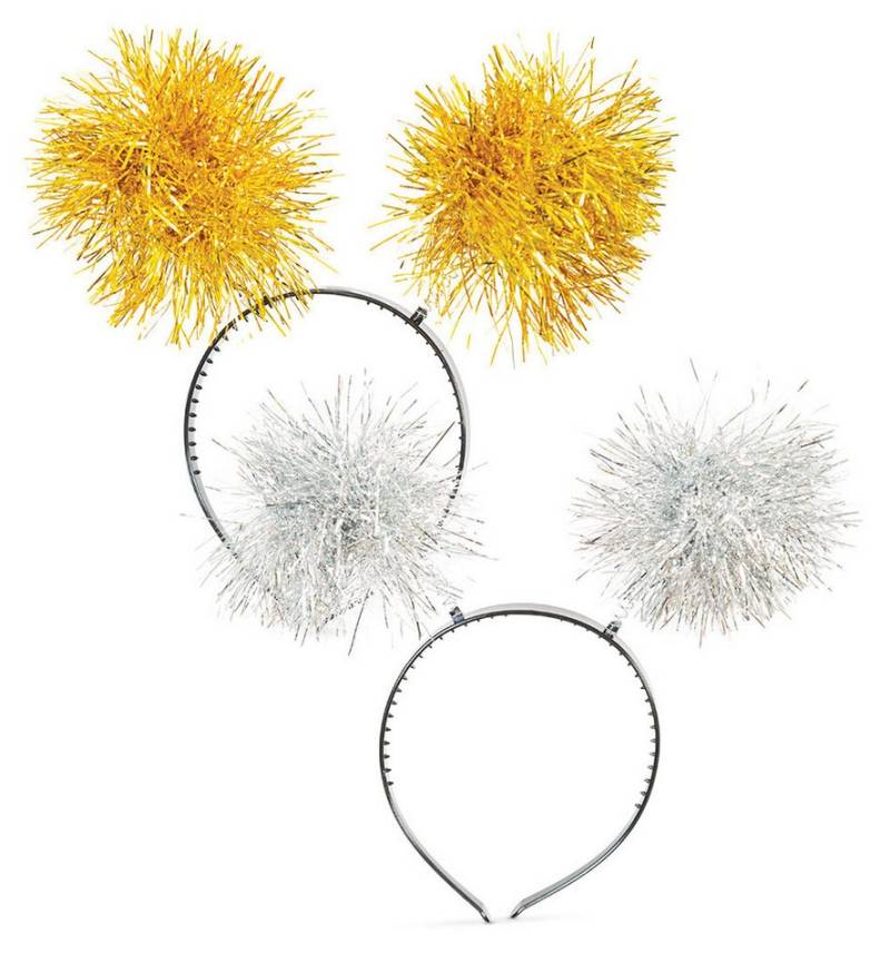 Fries Haarreif Lametta Haarreif Wabbles Gold oder Silber Weihnachten Silvester, Gold oder Silber wählbar von Fries