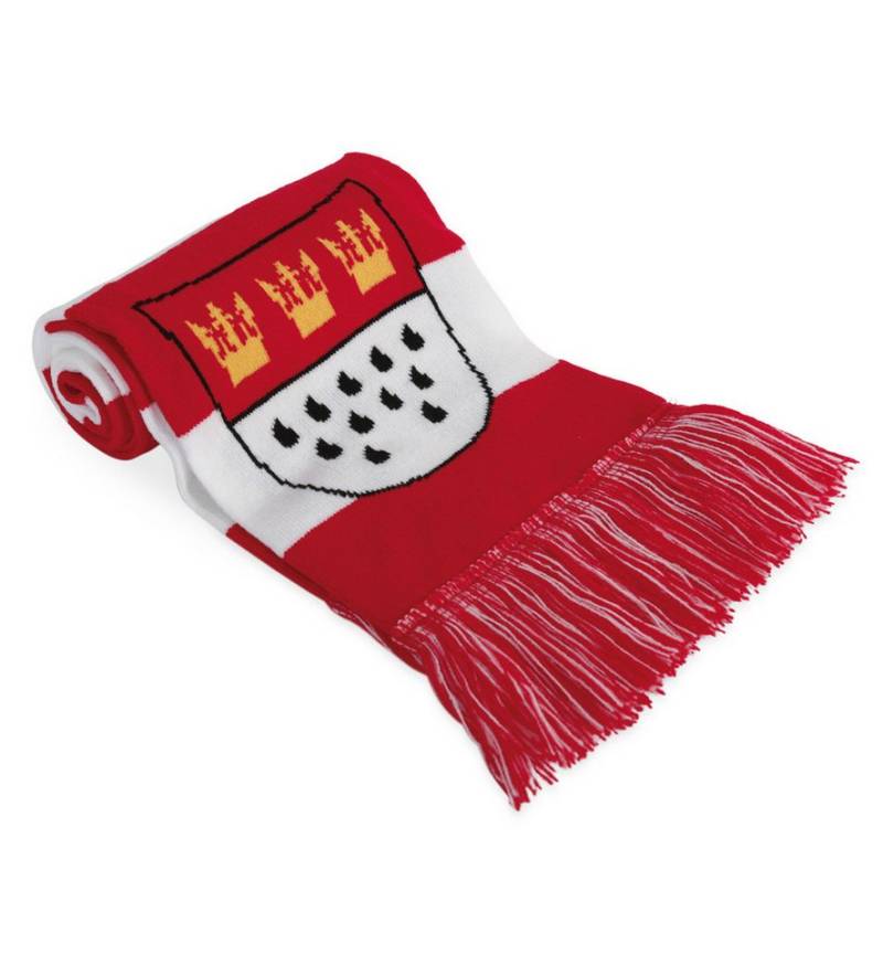 Fries Schal Schal Kölle Alaaf Köln Wappen Karneval Fasching Flauschig Rot Weiß, Mit Köln Wappen von Fries