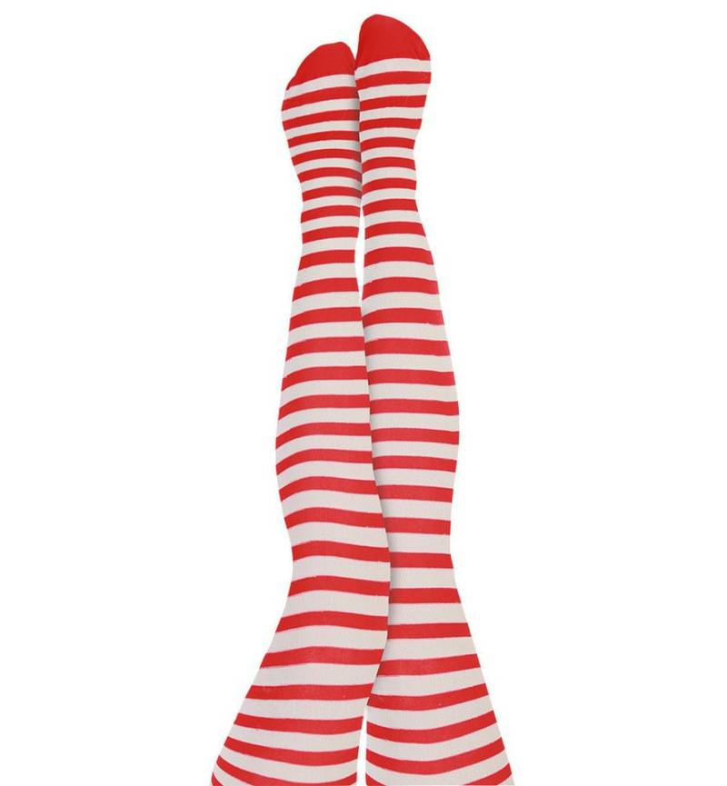Fries Strumpfhose Ringel Strumpfhose Kölle Alaaf Köln Karneval Weihnachten Rot Weiß 70 DEN 70 DEN von Fries