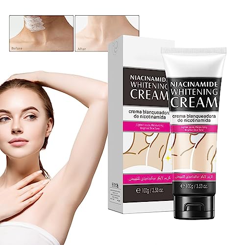 Gesichtsaufhellungscreme - Nicotinamid-Gesichtsaufhellungscreme,100 g Sonnenflecken-Entferner, Creme gegen weiße Flecken, Anti-Flecken-Gesichtscreme, Pigmentkorrekturcreme für Damen und Herren Frifer von Frifer