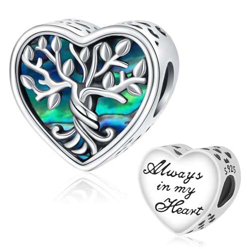 Damen Charm Anhänger Lebensbaum 925 Sterling Silber Baum des Lebens Charm Bead Anhänger für Pandora Charme Armband Halskette von Friggem