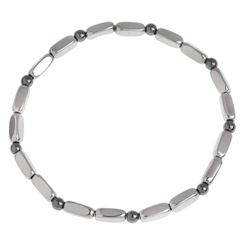 Frigotine Geflochtenes Stretch-Armband aus schwarzem Häma für Mann und Frau, Gothic, handgefertigte Perlen, religiöse Punk-Armbänder, Accessoires, Modeschmuck, Vatergeschenk, 7"-9", Häma, von Frigotine