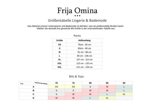 Frija Omina Set: Bio BH + Hipster Spitze dunkel von Frija Omina