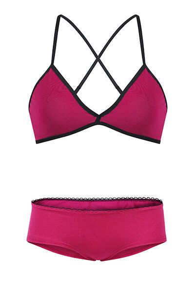 Frija Omina Set: Bio BH + Hipster dunkel von Frija Omina