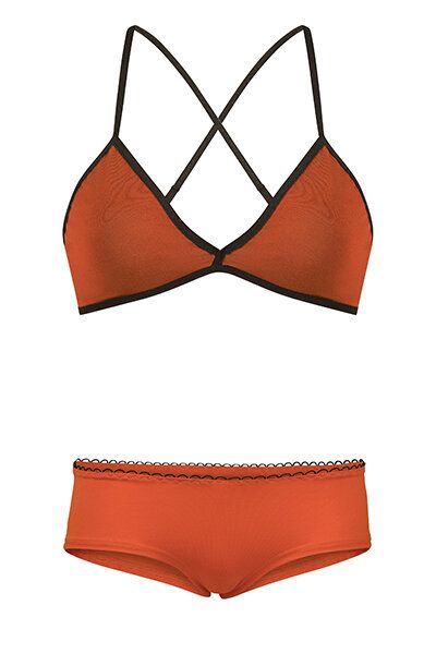 Frija Omina Set: Bio BH + Hipster dunkel von Frija Omina