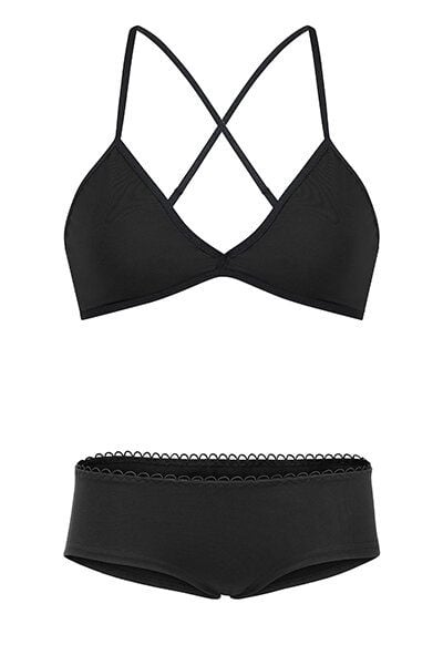 Frija Omina Set: Bio BH + Hipster dunkel von Frija Omina