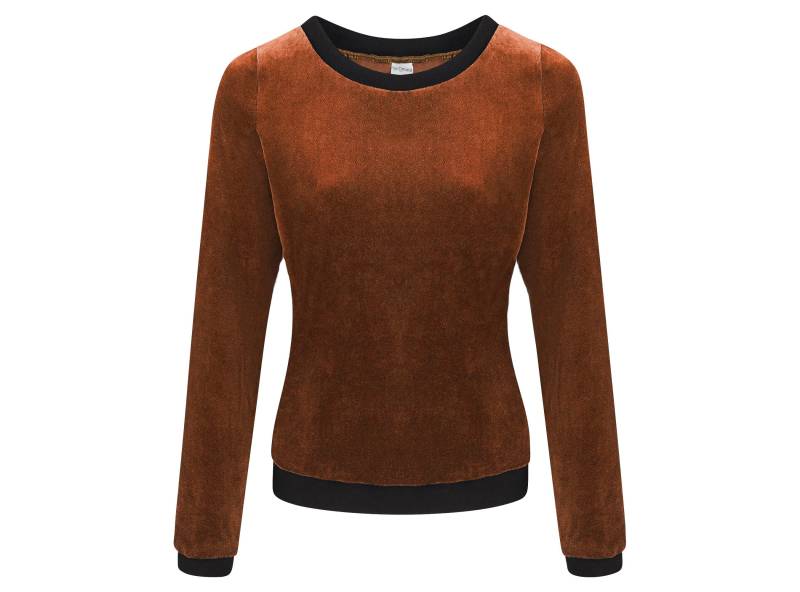 Bio Nicki Pullover "Onne" Braun /Schwarz von FrijaOminaStore