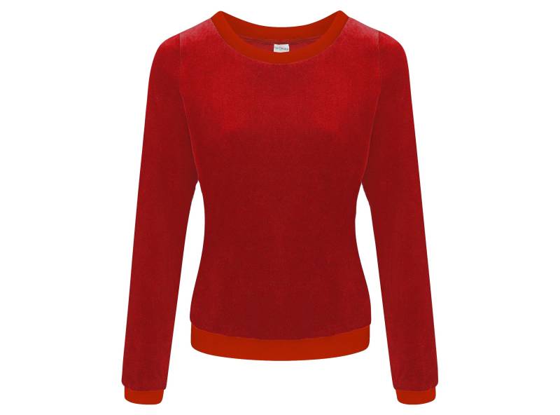 Bio Nicki Pullover "Onne" Dahlie/Rot von FrijaOminaStore