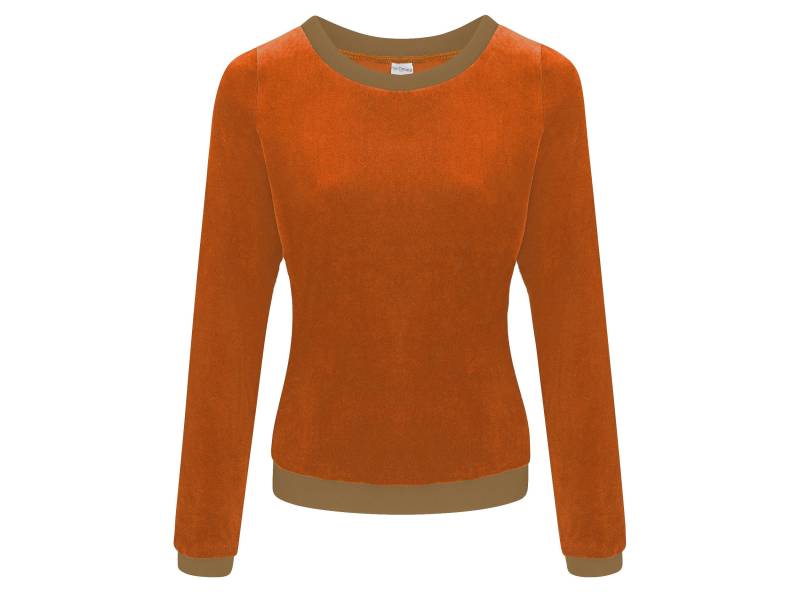 Bio Nicki Pullover "Onne" Karamell/Graubraun von FrijaOminaStore