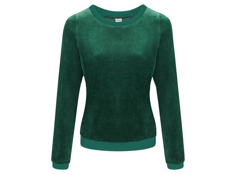 Bio Nicki Pullover "Onne" Smaragd von FrijaOminaStore