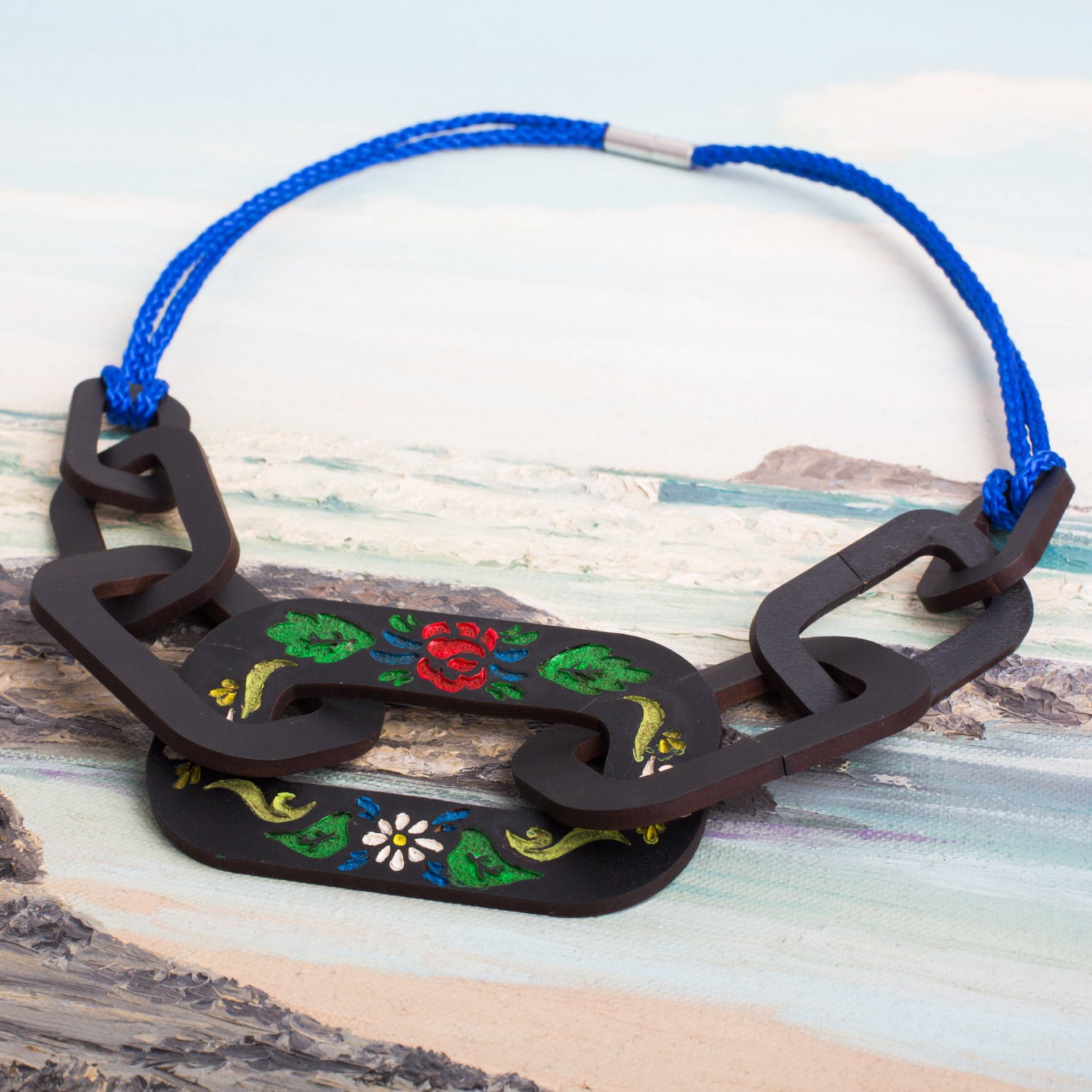 Black Country Kette Halskette - Narrowboat Stil Kanal Kunst Inspiriert Handgemalten Anweisung Für Brummies, Yamswurzel Yams Und Geschichtsfans von FrillyIndustries