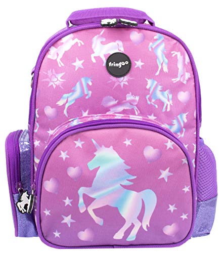 Fringoo - Kinderrucksack für Mädchen | Entwickelt für kleine Kinder und Kleinkinder | Perfekt für Kindergarten oder Schule | Maschinenwaschbar - Ombre Unicorn von Fringoo