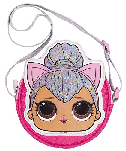 L.O.L Surprise! LOL Dolls Handtasche für Mädchen | Glitzer Crossbody Tasche | Fashion Schultertasche | Kitty Queen | Bühnenzentrum von Fringoo