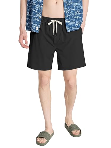 Friptspyg Herren Kurz Hosen Sommer Shorts Stretch Strand Shorts Leicht Freizeit mit Taschen, Schwarz S Friptspyg Herren Kurz Hosen Sommer Shorts Stretch Strand Shorts Leicht Freizeit mit Taschen, Schwarz S von Friptspyg