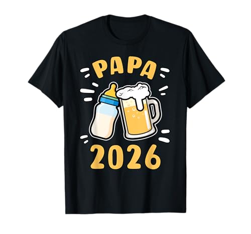 Papa 2026, Frischer Papa, Erste Mal Vater, Baby Ankündigung T-Shirt Papa 2026, Frischer Papa, Erste Mal Vater, Baby Ankündigung T-Shirt von Frische Eltern 2026 Geschenk Ideen by Conreo
