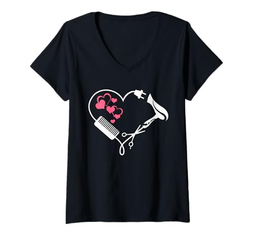 Damen Alles wird schön sein - Friseur Geburtstagsgeschenk Friseur T-Shirt mit V-Ausschnitt Damen Alles wird schön sein - Friseur Geburtstagsgeschenk Friseur T-Shirt mit V-Ausschnitt von Friseur Geschenk zum Geburtstag Friseur shirt