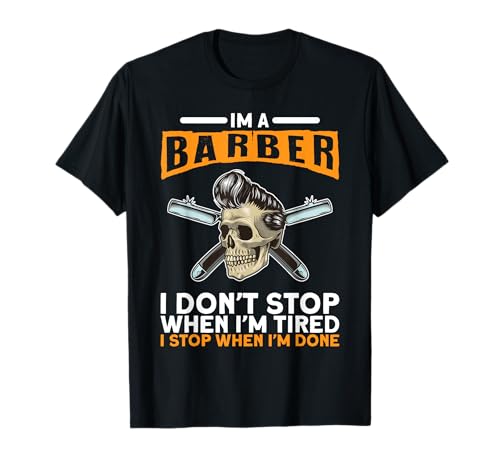Barber Friseur Frisur Haarschneider Bart Männer Herren T-Shirt Barber Friseur Frisur Haarschneider Bart Männer Herren T-Shirt von Friseur Herren Barbier Shop Geschenk Gift