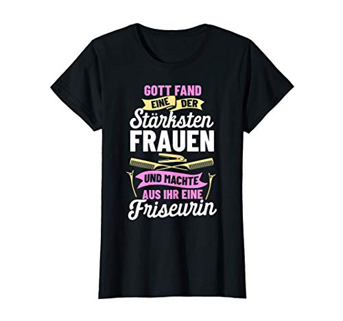 Damen Friseurmeister Haarschnitt Friseurin Friseur Lustig Spruch T-Shirt Damen Friseurmeister Haarschnitt Friseurin Friseur Lustig Spruch T-Shirt von Friseurhandwerk Stärkste Frauen Friseur Deko