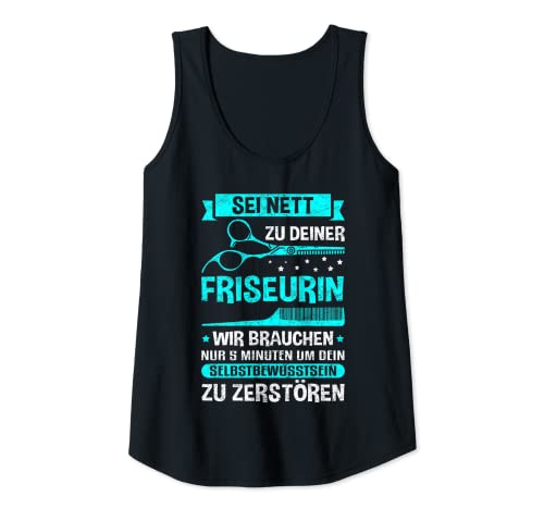Damen Friseur Geschenk Friseurin Barber Design Salon Friseur Tank Top Damen Friseur Geschenk Friseurin Barber Design Salon Friseur Tank Top von Friseurin & Friseur, Barber Shirts & Geschenke