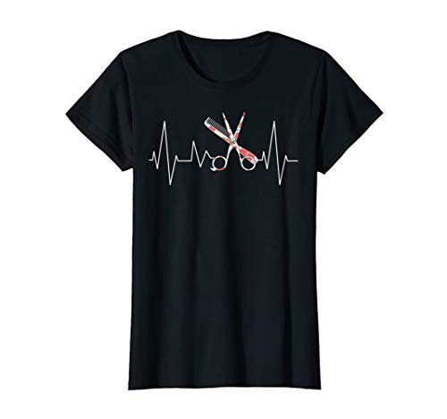 Damen Friseur Friseurin Geschenk Azubi Gesellin Herzschlag T-Shirt von Friseurmeister Geschenkidee Frauen Hearbeat