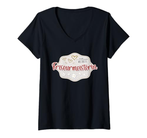 Damen Friseurin Zubehör Danke Eröffnung Gadgets Friseurmeisterin T-Shirt mit V-Ausschnitt Damen Friseurin Zubehör Danke Eröffnung Gadgets Friseurmeisterin T-Shirt mit V-Ausschnitt von Friseurmeisterin Geschenk und Friseurin Zubehör