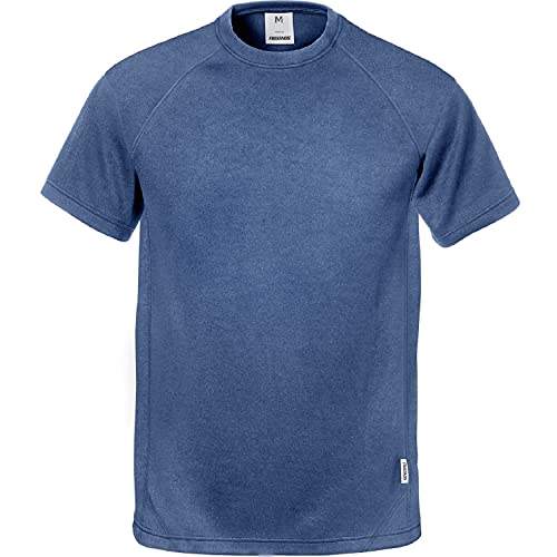 Fristads Fusion T-Shirt 7046 THV122396 Blau mit UV-Schutz und Oeko-Tex Zertifiziert Größe L von Fristads