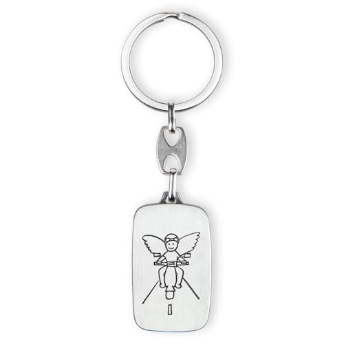 Fritz Cox Schlüsselanhänger 'Speedy'- Der Motorradengel für jedes Bike und jeden Scooter geeignet | in Geschenk-Verpackung | ideal für Frauen & Männer von Fritz Cox