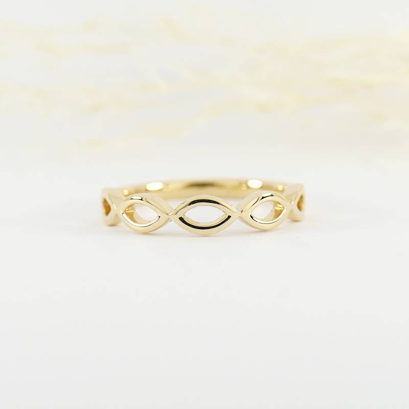 Infinity-Ehering in 14 Karat Gelbgold Mit Einer Breite Von 3, 60 Mm Infinity-Ehering in 14 Karat Gelbgold Mit Einer Breite Von 3, 60 Mm von FritzWeismannJewelry