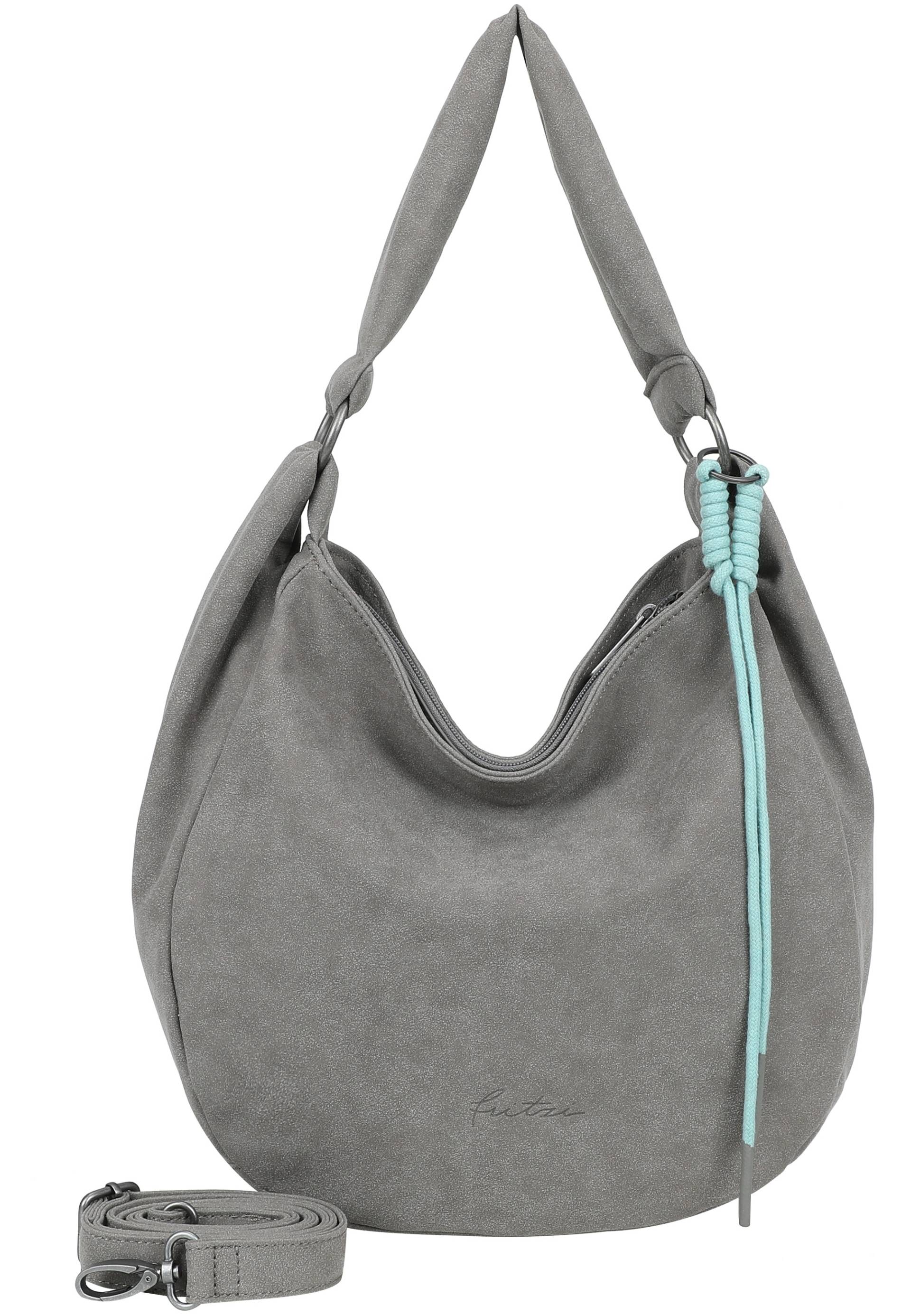 Fritzi aus Preußen Schultertasche "Sue01 Suede Jacky Soft Dark Olive" mit verstellbarem Schultergurt von Fritzi Aus Preußen