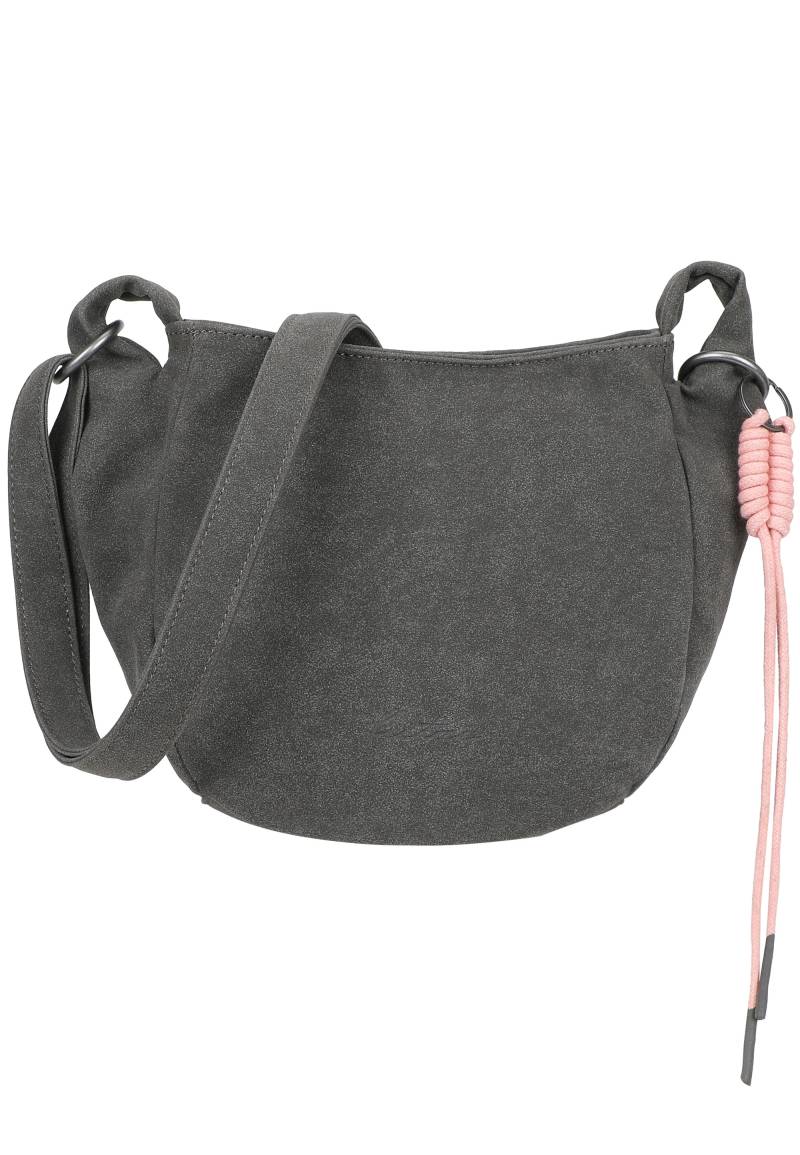Fritzi aus Preußen Schultertasche "Sue02 Suede Jacky Soft Dark Anthra" mit modischer Kordelschnur Fritzi aus Preußen Schultertasche "Sue02 Suede Jacky Soft Dark Anthra" mit modischer Kordelschnur von Fritzi Aus Preußen