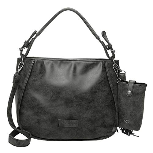 Fritzi aus Preussen Damen Fritzi 2 medium Hobo Schultertasche, Black Idol von Fritzi aus Preussen