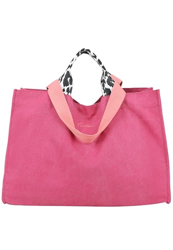 Fritzi aus Preussen Damen Fritzi Bridge Canvas Pink Leo Shopper von Fritzi aus Preussen