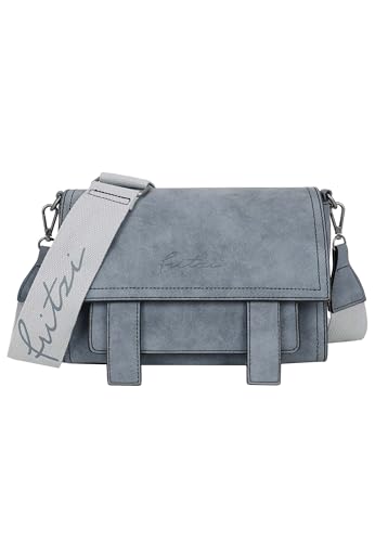 Fritzi aus Preussen Damen Fritzi Satchel Jive Blue Grey Cross von Fritzi aus Preussen