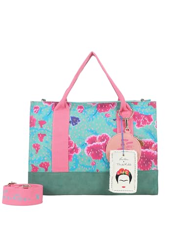 Fritzi aus Preussen Damen Fritzi x Frida Kahlo Canvas Flower Green Tote Bag Fritzi aus Preussen Damen Fritzi x Frida Kahlo Canvas Flower Green Tote Bag von Fritzi aus Preussen
